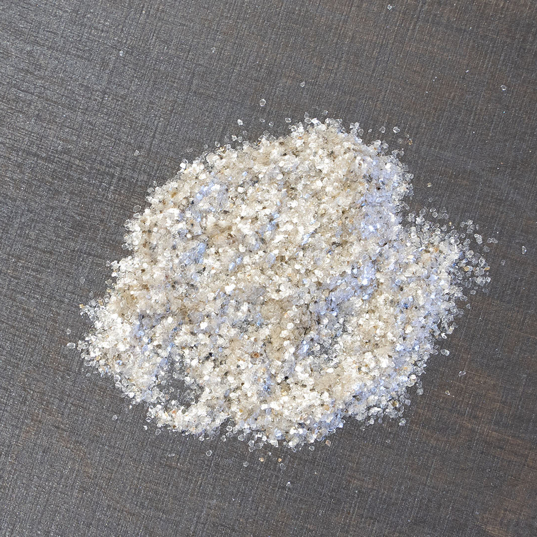 Vilgukivi (mica) helbed hõbedane, peen